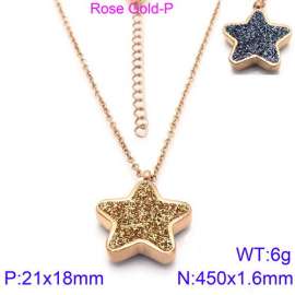 SS Rose Gold-Plating Necklace