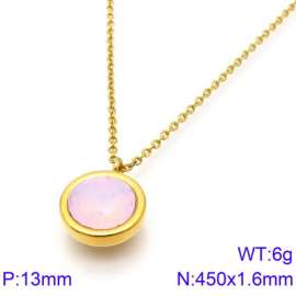 Stainless Steel Stone Necklace