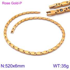 SS Rose Gold-Plating Necklace