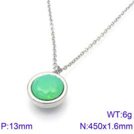 Stainless Steel Stone Necklace