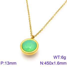 Stainless Steel Stone Necklace