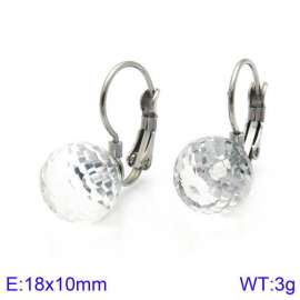 Stainless Steel Stone&Crystal Earring