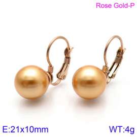 SS Shell Pearl Earrings