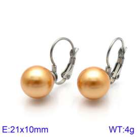 SS Shell Pearl Earrings