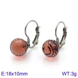 Stainless Steel Stone&Crystal Earring