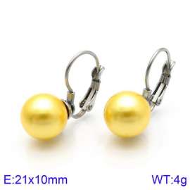 SS Shell Pearl Earrings