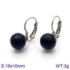 Stainless Steel Stone&Crystal Earring