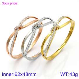 Stainless Steel Stone Bangle