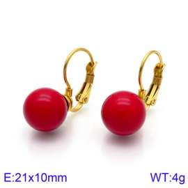 SS Shell Pearl Earrings