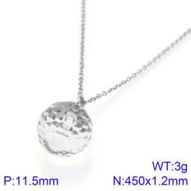 Stainless Steel Stone & Crystal Necklace