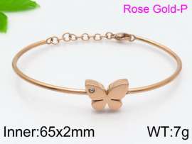 Stainless Steel Rose Gold-plating Bangle