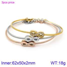 Stainless Steel Stone Bangle