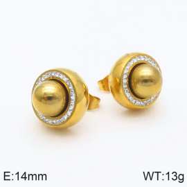 Stainless Steel Stone&Crystal Earring