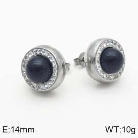 Stainless Steel Stone&Crystal Earring