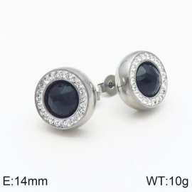 Stainless Steel Stone&Crystal Earring