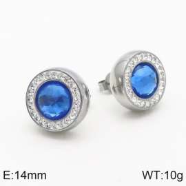 Stainless Steel Stone&Crystal Earring