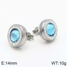 Stainless Steel Stone&Crystal Earring