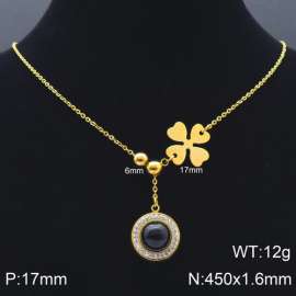 Stainless Steel Stone Necklace