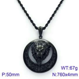 Stainless Steel Black-plating Necklace
