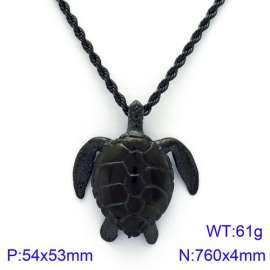 Stainless Steel Black-plating Necklace