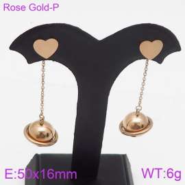 SS Rose Gold-Plating Earring