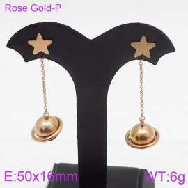 SS Rose Gold-Plating Earring