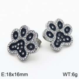 Stainless Steel Stone&Crystal Earring
