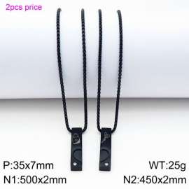 Stainless Steel Black-plating Necklace