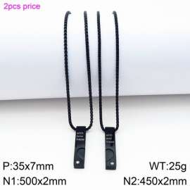 Stainless Steel Black-plating Necklace