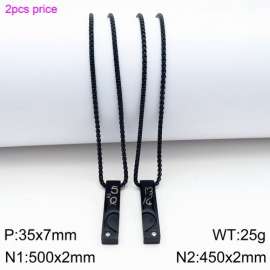 Stainless Steel Black-plating Necklace