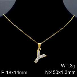 Stainless Steel Stone Necklace