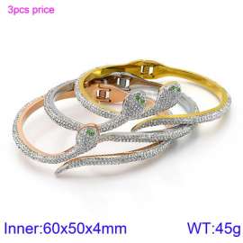 Stainless Steel Stone Bangle