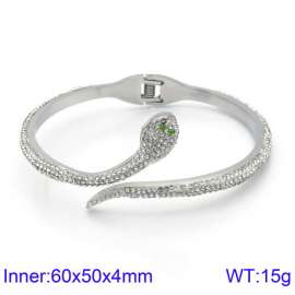 Stainless Steel Stone Bangle