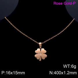 SS Rose Gold-Plating Necklace