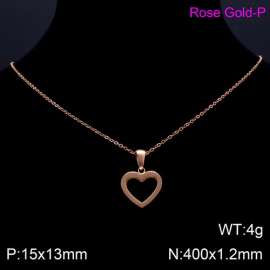 SS Rose Gold-Plating Necklace