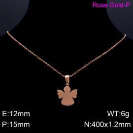 SS Rose Gold-Plating Necklace