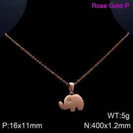SS Rose Gold-Plating Necklace
