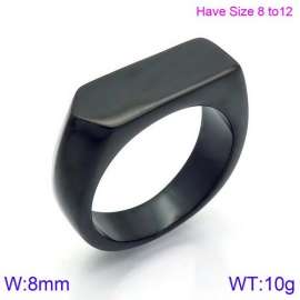 Stainless Steel Black-plating Ring