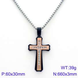 SS Rose Gold-Plating Necklace