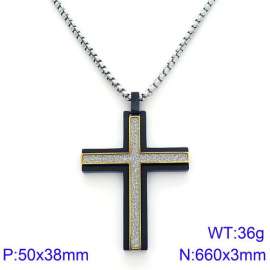 Stainless Steel Black-plating Necklace