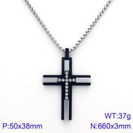 Stainless Steel Black-plating Necklace