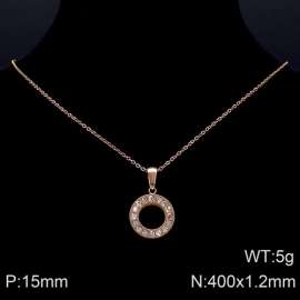 SS Rose Gold-Plating Necklace