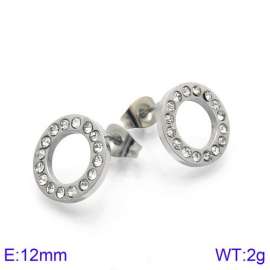 Stainless Steel Stone&Crystal Earring