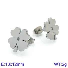 Stainless Steel Stone&Crystal Earring