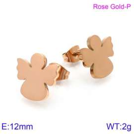 SS Rose Gold-Plating Earring