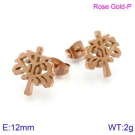 SS Rose Gold-Plating Earring