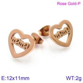 SS Rose Gold-Plating Earring