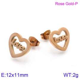 SS Rose Gold-Plating Earring