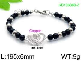 Stainless Steel Stone Bracelet