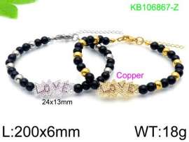Stainless Steel Stone Bracelet